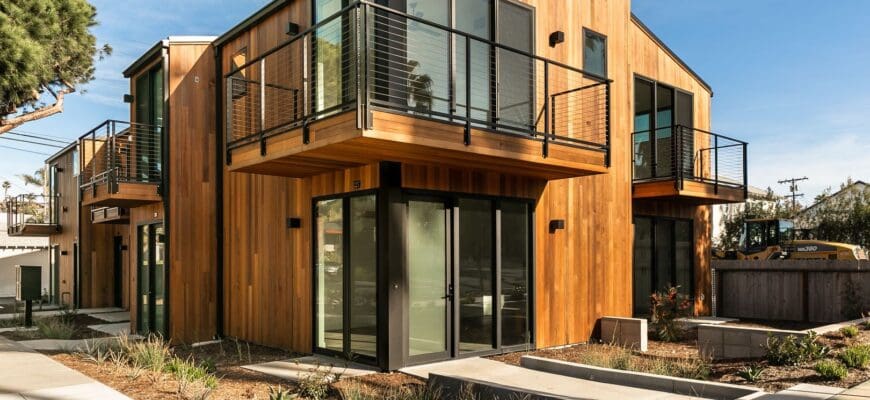Wooden apartments, luxury feel